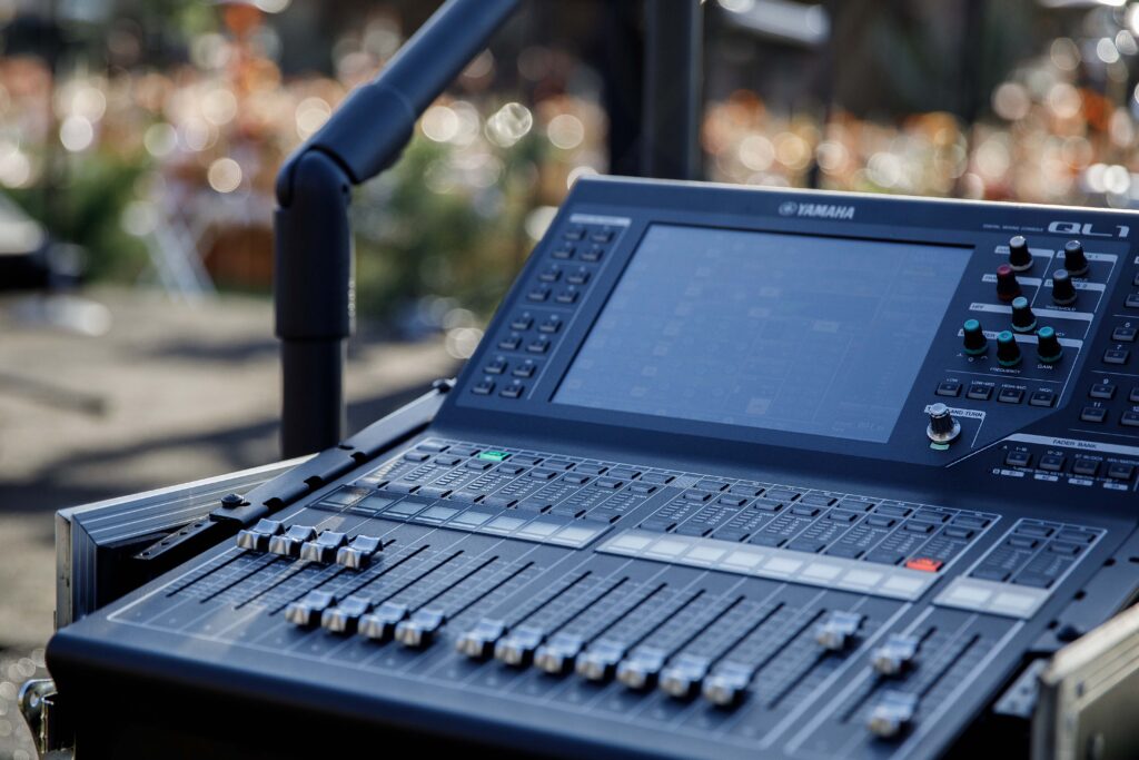 audio set up for gala event