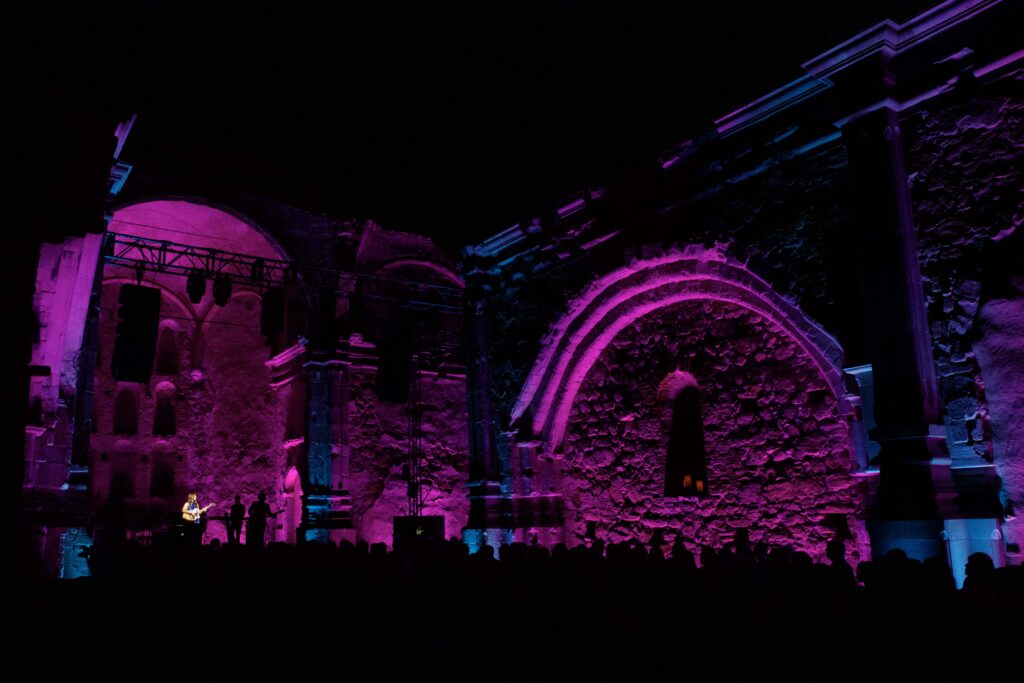 background lighting on historic grounds 