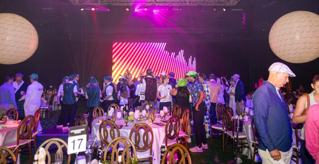 guests dancing and mingling