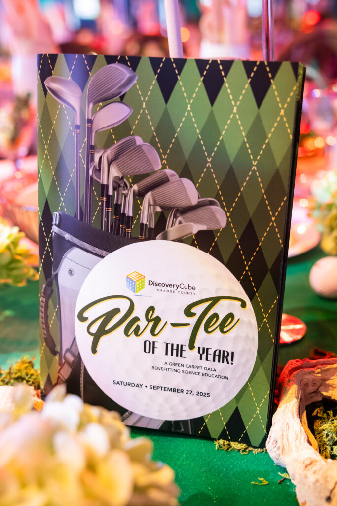 event theme flyer which was golf inspired