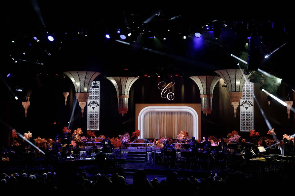 stage lighting and design at the Segerstrom Candlelight Concert