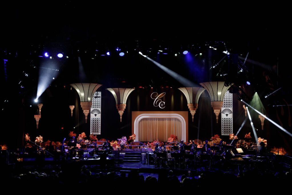stage lighting and design at the Segerstrom Candlelight Concert