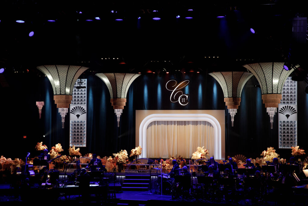 stage lighting and design at the Segerstrom Candlelight Concert