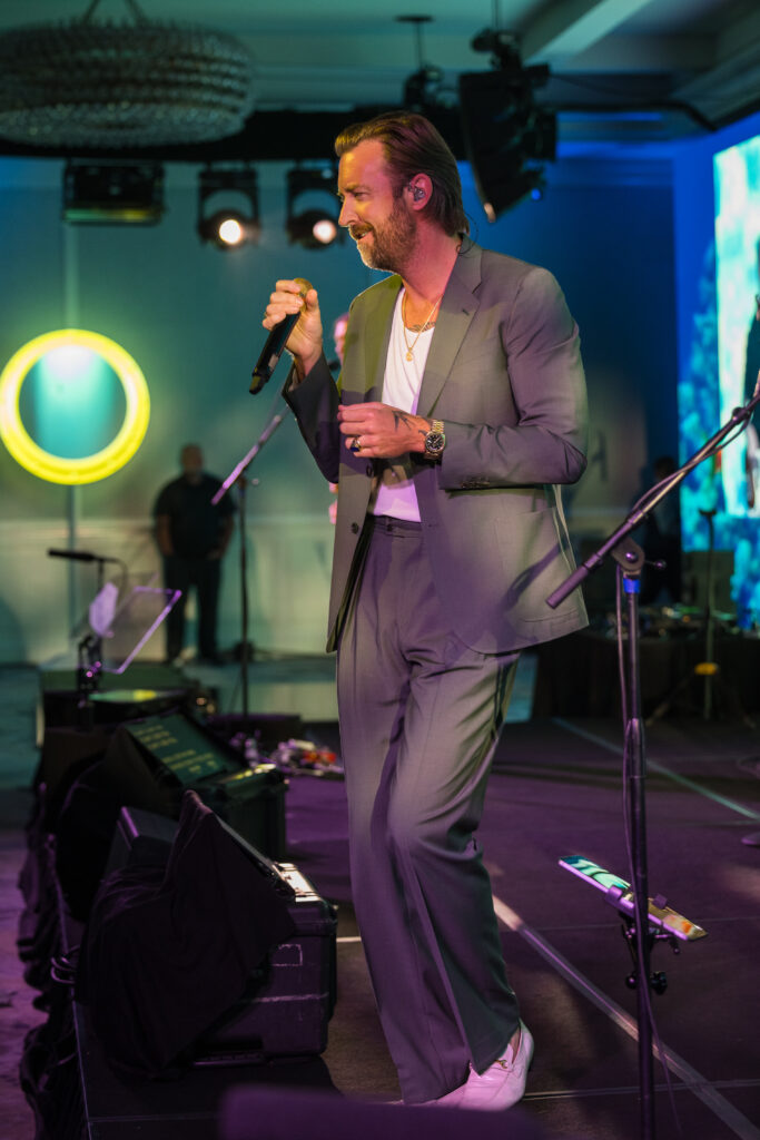 band performing during fundraiser event