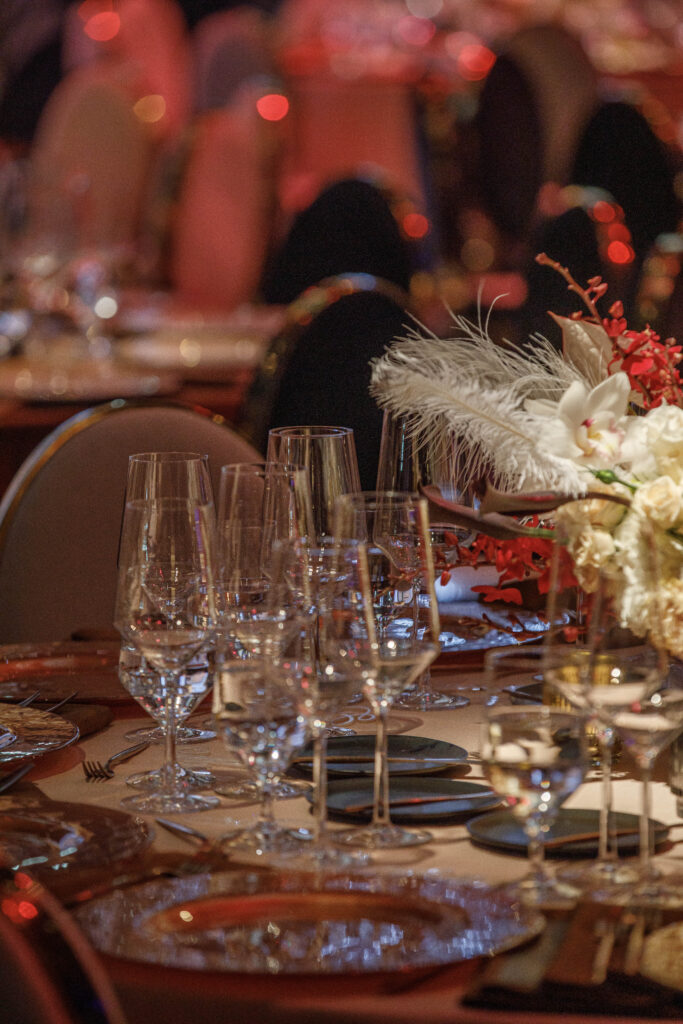 table decor for the event