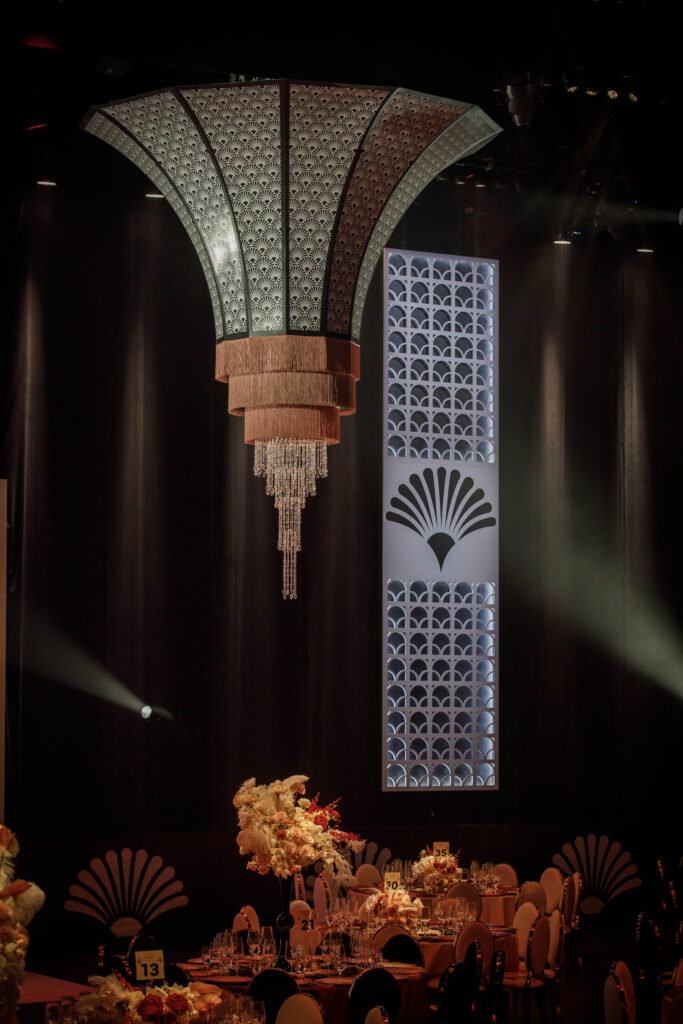 large chandelier for event
