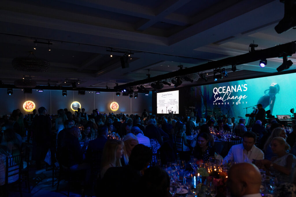 large group at the fundraiser event