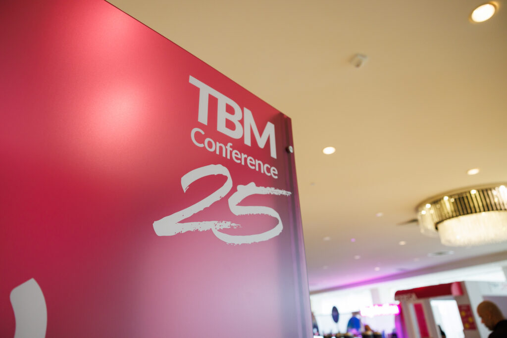 TBM Conference 2025 sign
