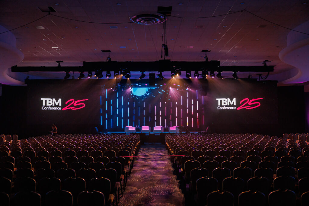 event room design and lighting at the TBM Conference 2025