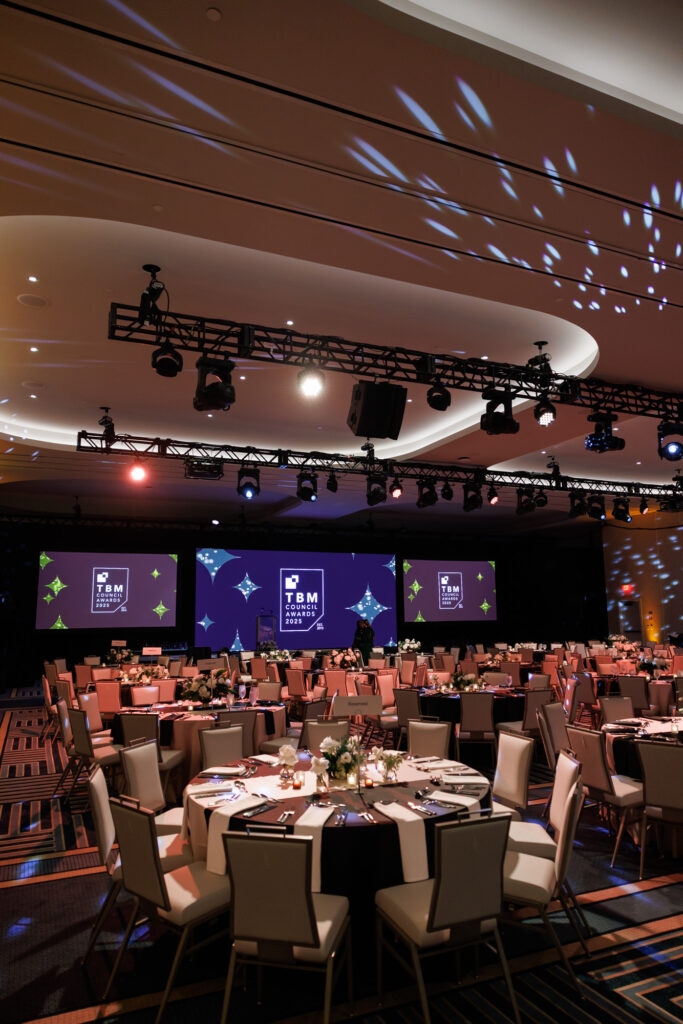event room design and lighting at the TBM Conference 2025