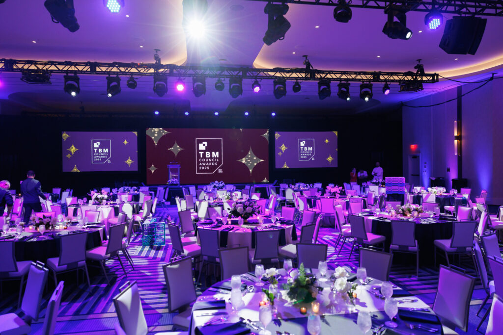 event room design and lighting at the TBM Conference 2025