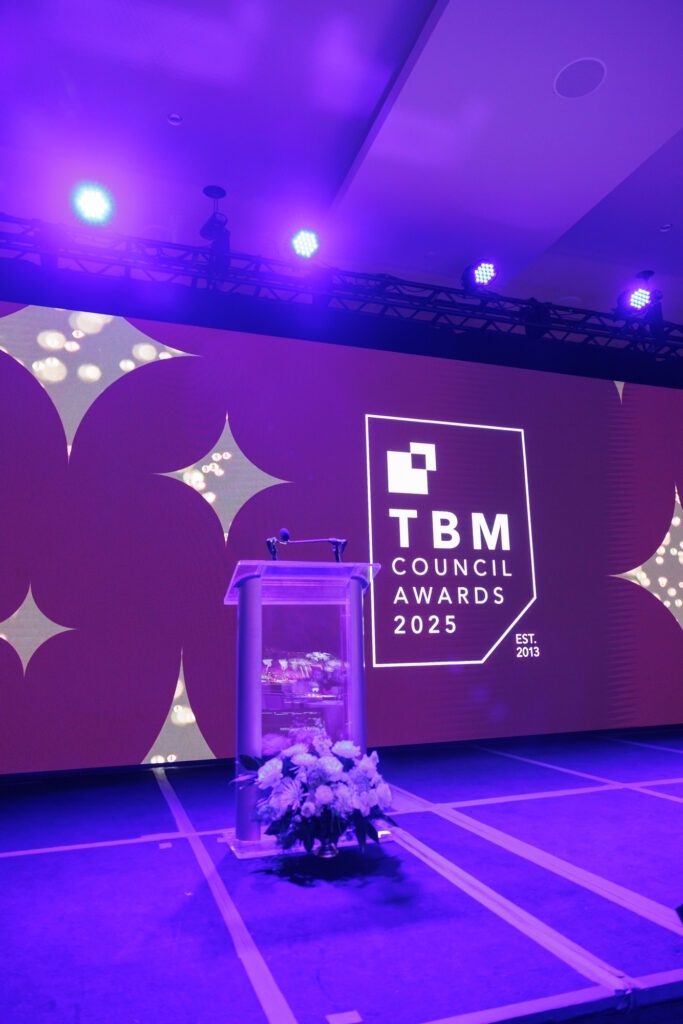 event room design and lighting at the TBM Conference 2025