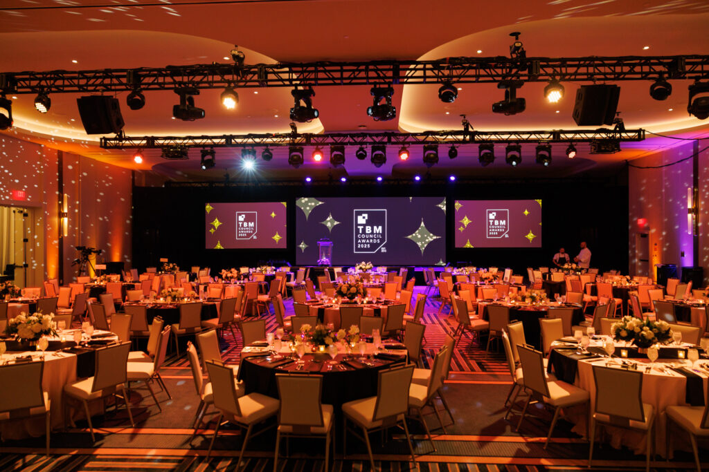 event room design and lighting at the TBM Conference 2025