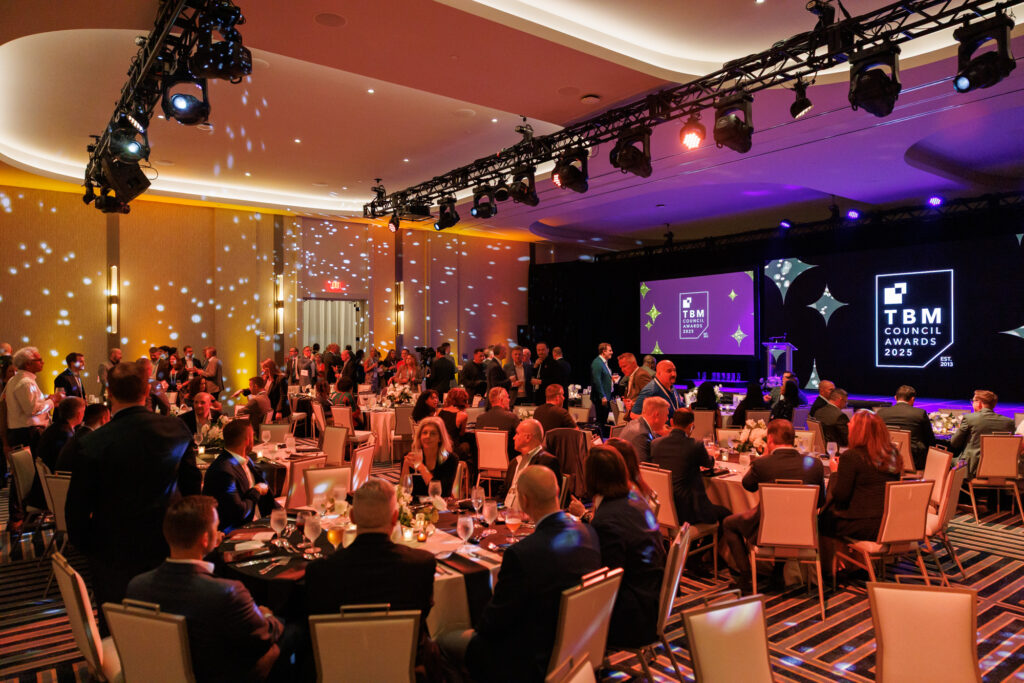 event room design and lighting at the TBM Conference 2025