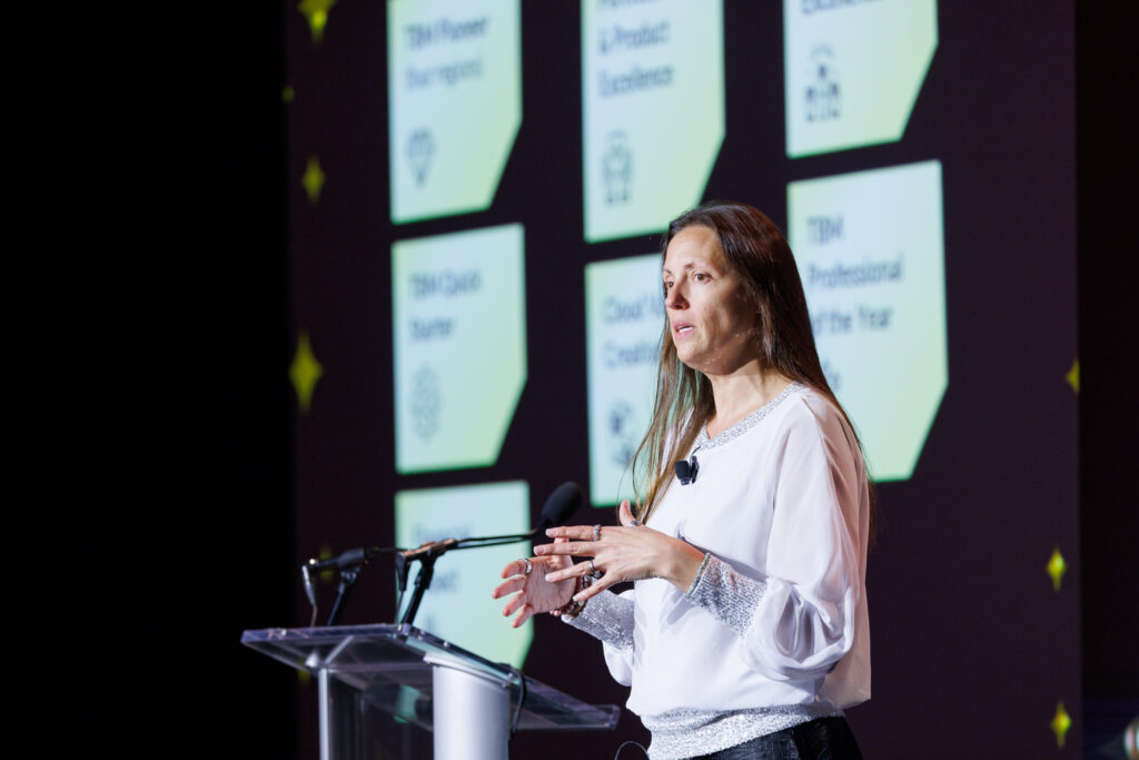 guest speaker on stage